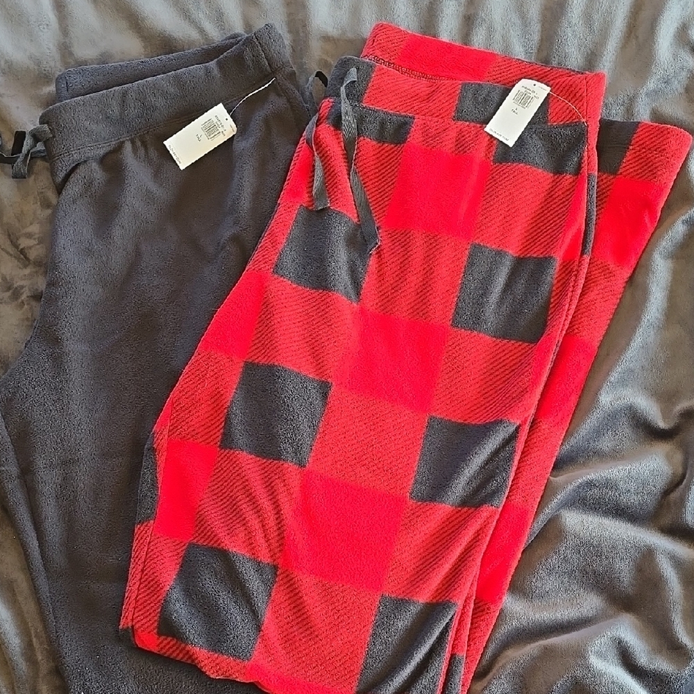 Old Navy Women's Pajama Bottoms Two Pair Large Tall NWT